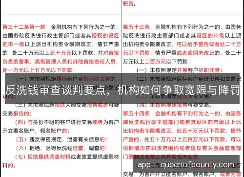 反洗钱审查谈判要点,机构如何争取宽限与降罚 反洗钱审查谈判要点,机构如何争取宽限与降罚